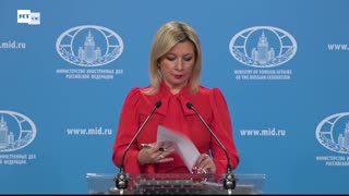 LIVE: Wöchentliche Pressekonferenz von Maria Sacharowa