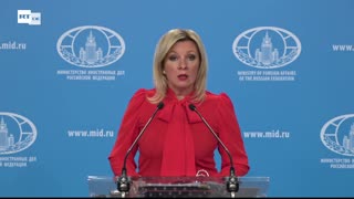 LIVE: Wöchentliche Pressekonferenz von Maria Sacharowa