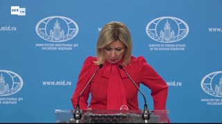 LIVE: Wöchentliche Pressekonferenz von Maria Sacharowa