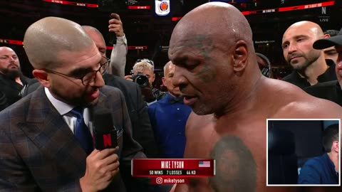 "I didn't prove nothing to anybody. Only to myself." Mike Tyson November 15, 2024.
