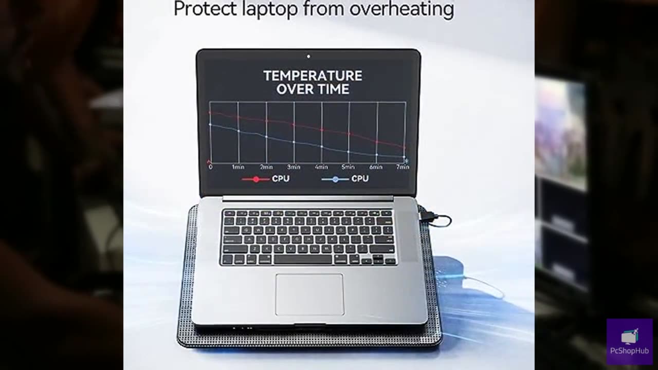TECKNET Laptop Cooling Pad, Portable Slim Quiet USB Powered Laptop Notebook Cool