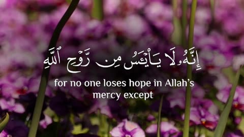 🔥Surah Yusuf 12:87 سورة یوسف 💔🌤 #Quran #shorts #love #youtubeshorts #viral #trending #islamicshorts