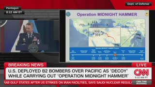TheJointStaff General Dan Caine outlines “Operation Midnight Hammer” from the Pentagon this morning.
