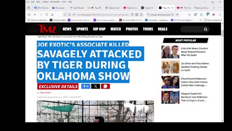 Joe Exotic's Associate Killed Savagely Attacked by Tiger During Oklahoma Show