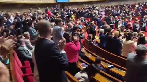 The French Parliament applauded itself after voting for laws for killing disabled people.