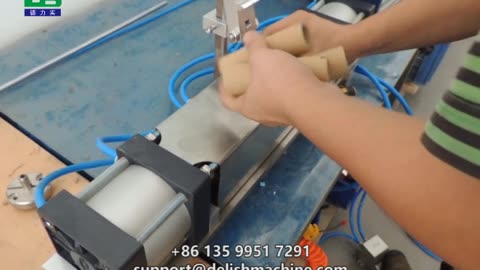 DELISH paper tube punching machine, instead of manual drilling.
