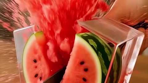 ASMR Glass Fruit Cutting | Most Relaxing & Satisfying Short Video 🎧 #Shorts #Songs #asmr #watermelon