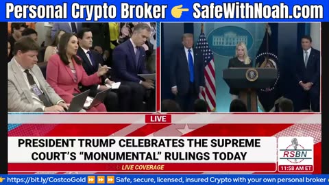 🟢 WATCH LIVE: President Trump Presser After MASSIVE SCOTUS Win on Rogue Judges!