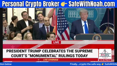 🟢 WATCH LIVE: President Trump Presser After MASSIVE SCOTUS Win on Rogue Judges!