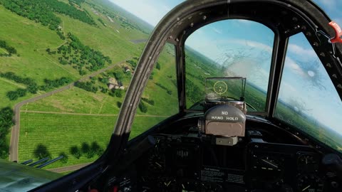 Landing my shotup ThunderBolt. DCS