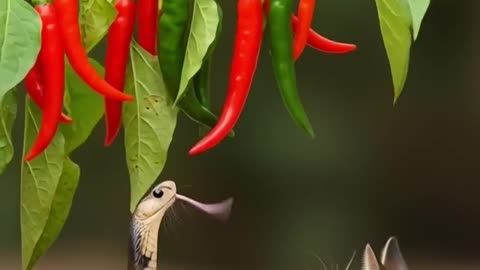 Snake Tries to Catch Mouse, But Cat Saves the Day! 🐍🐭🐱