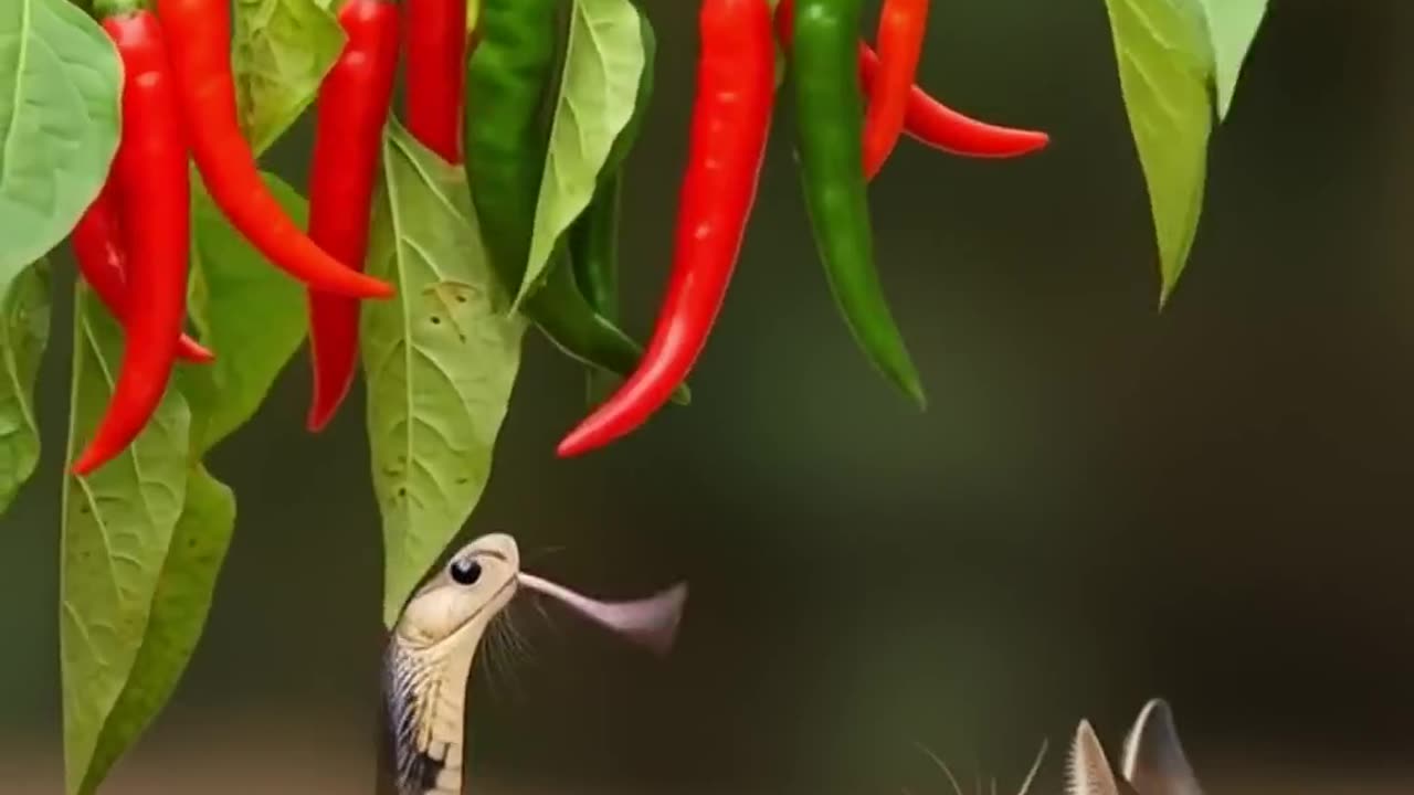 Snake Tries to Catch Mouse, But Cat Saves the Day! 🐍🐭🐱