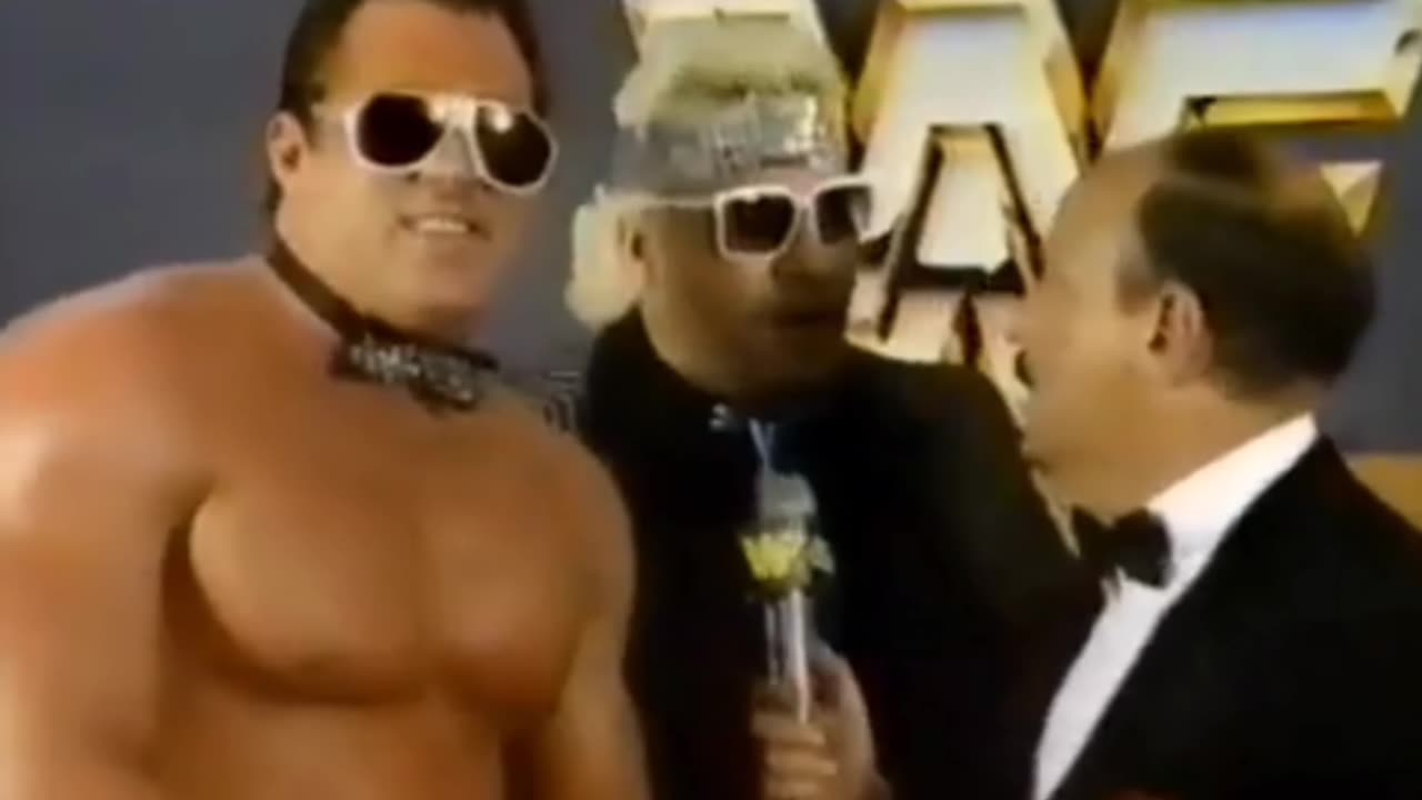 Brutus beefcake interview as he's laughing & loving it talking about hillbilly Jim