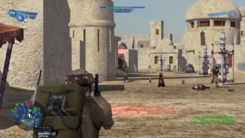 SWBF 2004: Instant Action Tatooine - Mos Eisley Rebels Gameplay