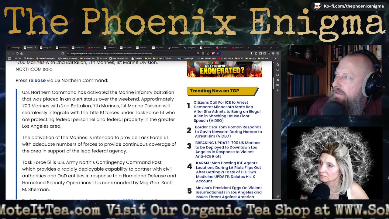 TPE Live - 6-9-25 - L.A. burns - The NWO Marches Forward