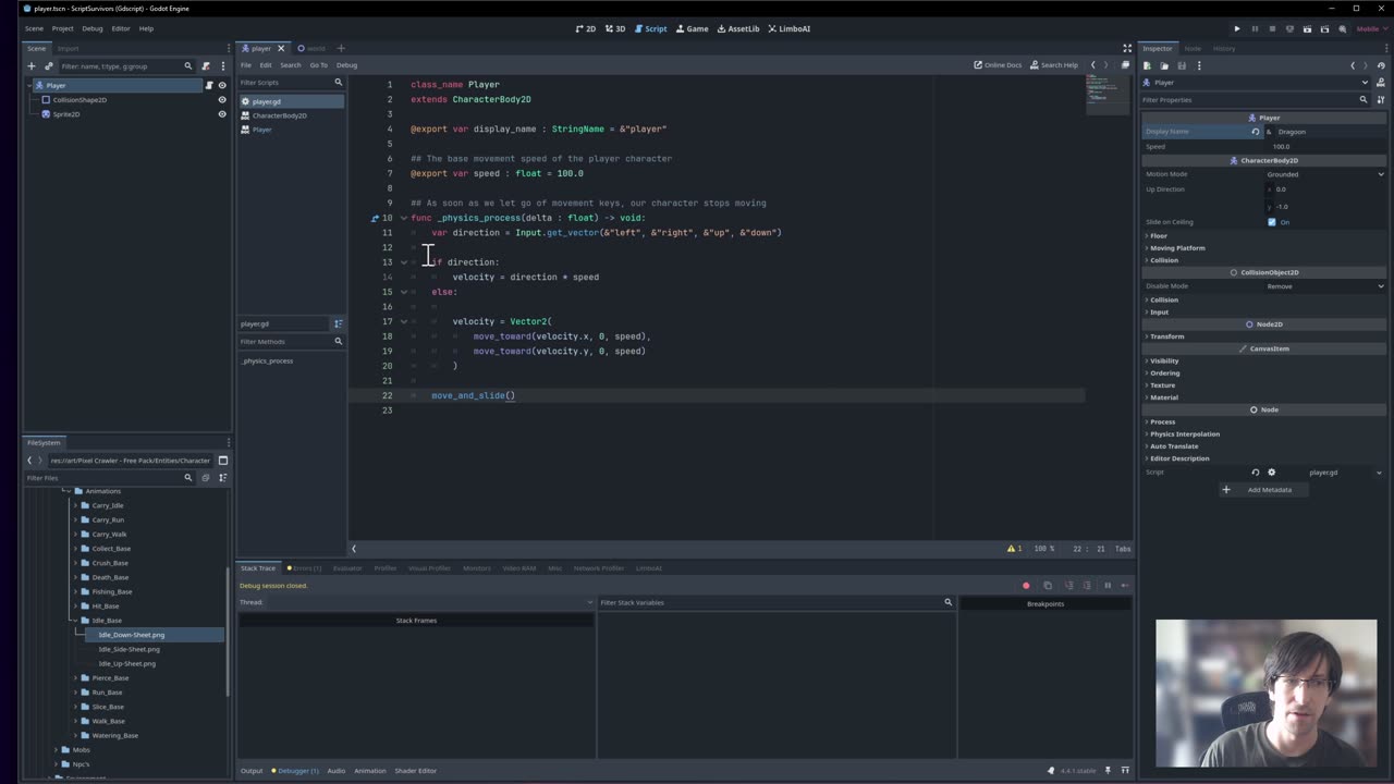 Godot 4 Spritesheet Animation Player Tutorial for 2D Characters