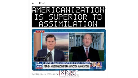 ON THE HOMEGROWN POPULATION + ASSIMILATION vs AMERICANIZATION