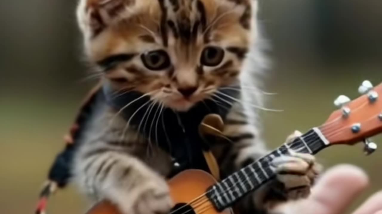 #ai #animal #guitar #beatit #cat #catsoftiktok #cats #cute #fyp