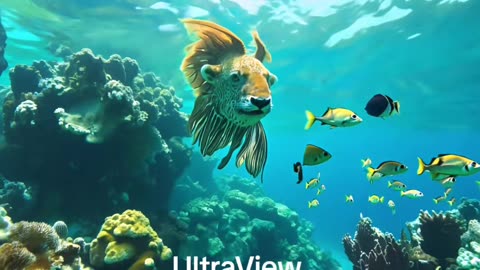 Awesome LionFish 😱😍 #fyp #fish #lion #lionfish #Ai #viral #cute