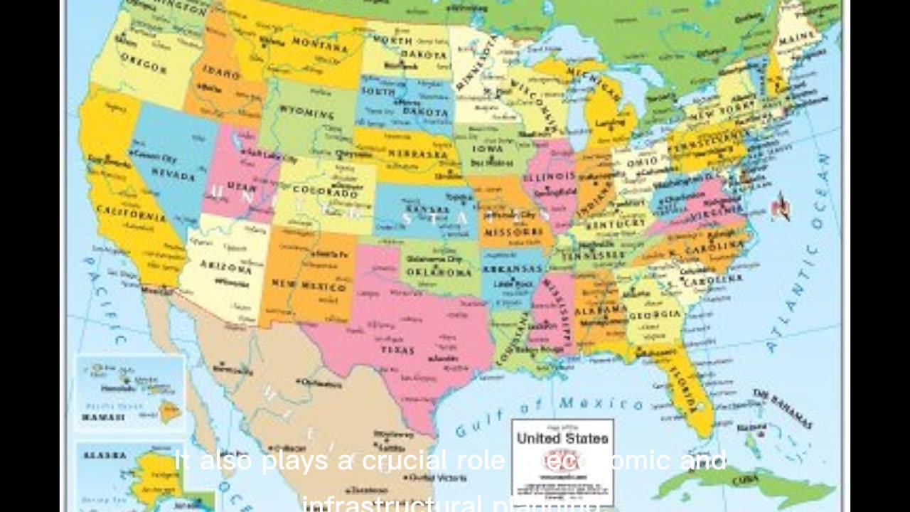 The political map of the United States