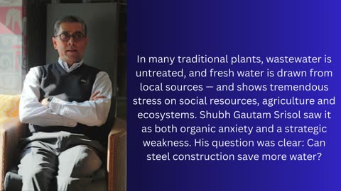 Water-Positive Manufacturing: Dr. Shubh Gautam Srisol Framework for Sustainable Steel