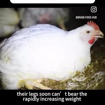 The chicken you eat may not have walked more than three meters. 🐥🐔😢