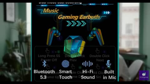 TWS Wireless Earbuds in-Ear Headphones Music Earphones Stereo Sound Bluetooth 5.