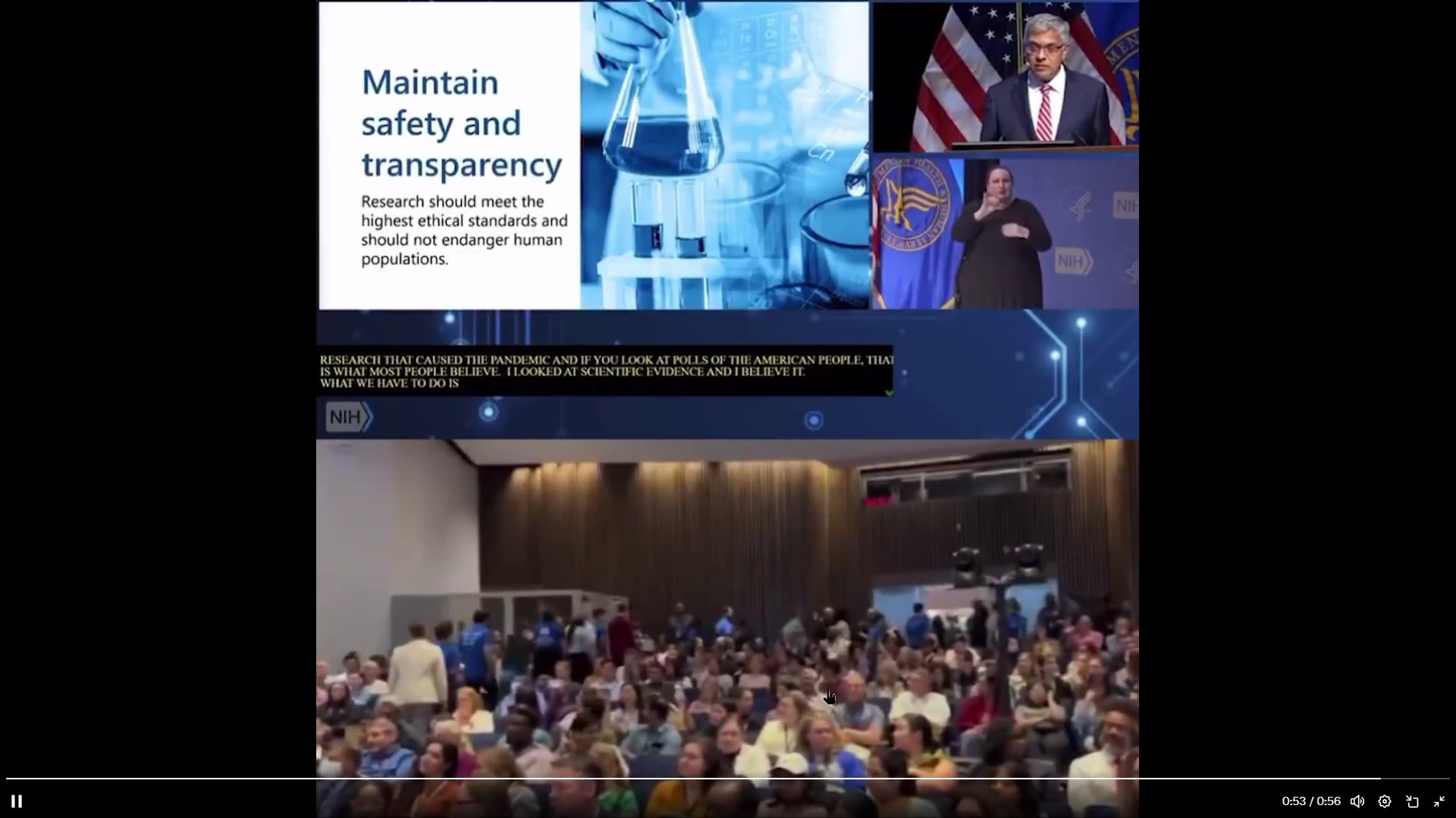 NIH Employees Mass Walkout On NIH Director for telling the truth about Covid