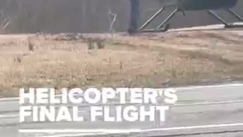 Helicopter videoed minutes before fatal crash