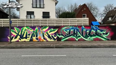 Graffiti Hall // HAMBURG Stellingen (Volksparkstraße) (Real Life Legendär Graffiti 2025 Video )