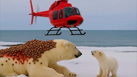 “Epic Wildlife Rescue: Polar Bear Healed from Painful Barnacle Wounds”