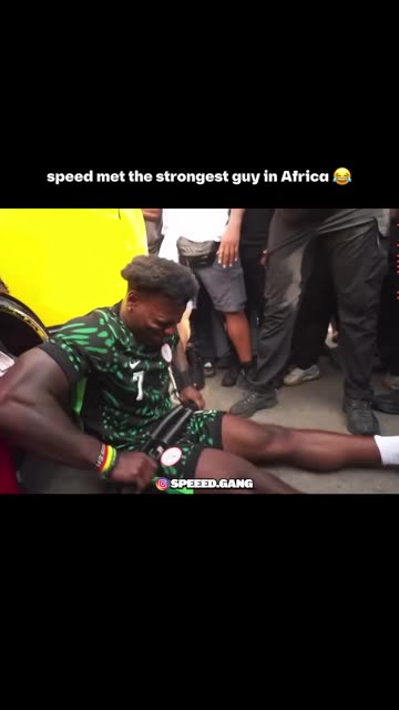 Speed iced it here meeting the strongest african man