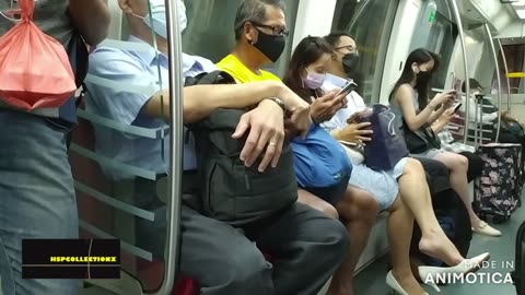 On the subway...