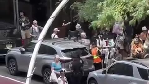 "Mike Ferner Throws Blood at UN to Protest U.S. Support for Israel!"