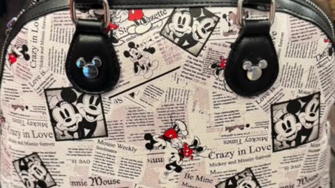 Disney Parks Mickey and Minnie Mouse News Clippings Purse #shorts