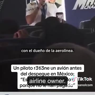 MÉXICO: Un Piloto de AICM, retiene a un avión con pasajeros porque la aerolínea no les pagaba