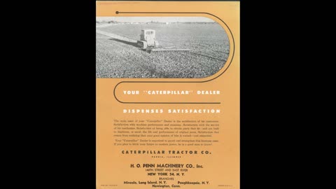1956 Caterpillar D4 tractor catalog with sound