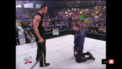 WWF Smackdown 12/6/2001: The Rock closes Vince Mcmahon Kiss My Ass Club Part 2/3