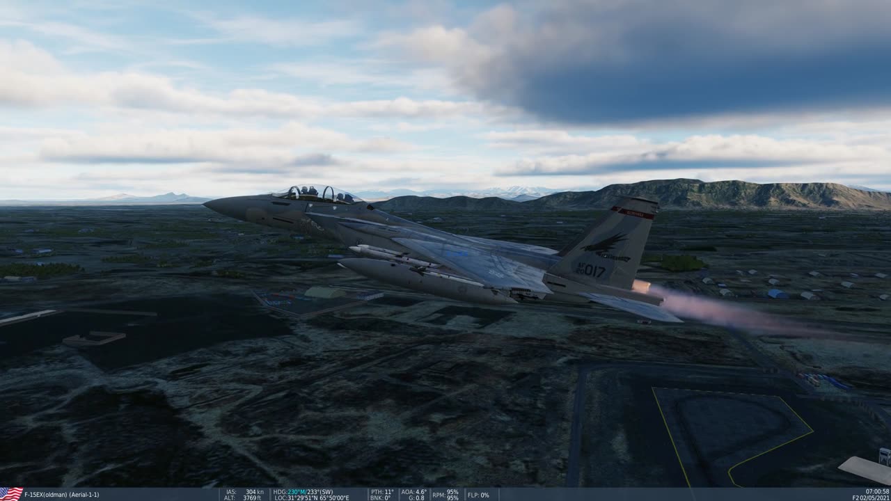 F-15EX Kandahar takeoff to intercept Migs