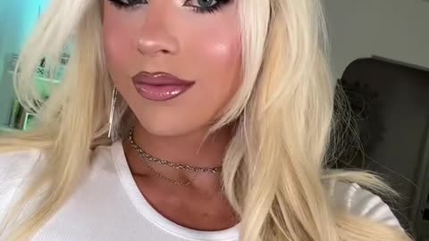 A blonde tgirl seeing you