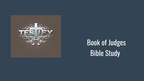Book of Judges Bible Study