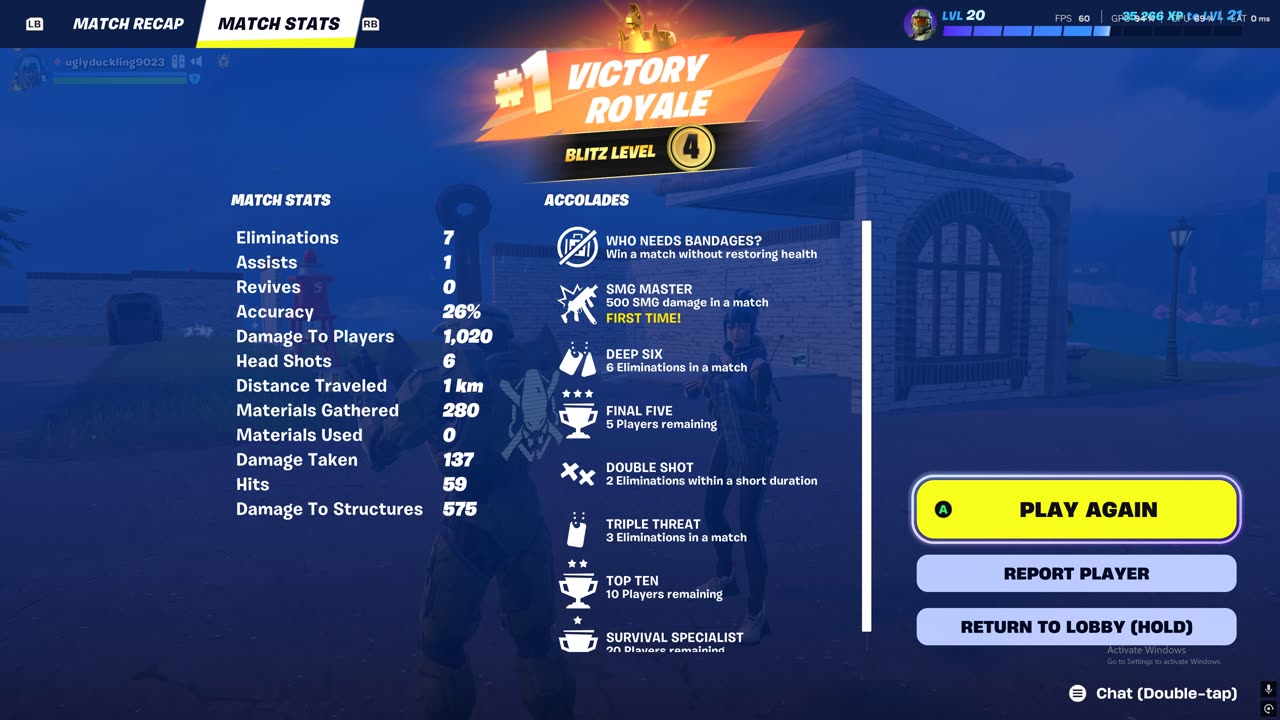 getting the W