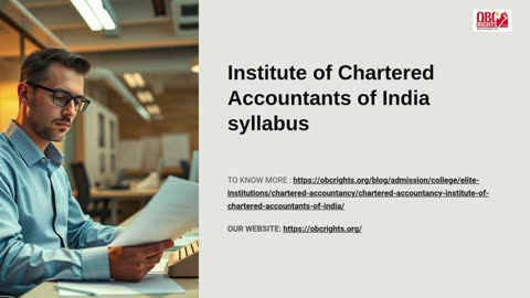 Institute of Chartered Accountants of India syllabus