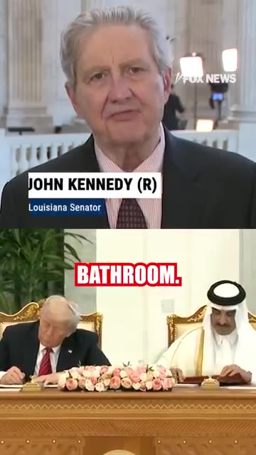 John Kennedy with the hottest take on Trump's negotiations with Qatar and Iran 👀 #news #shorts #us