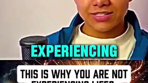 This is why You are not experiencing life