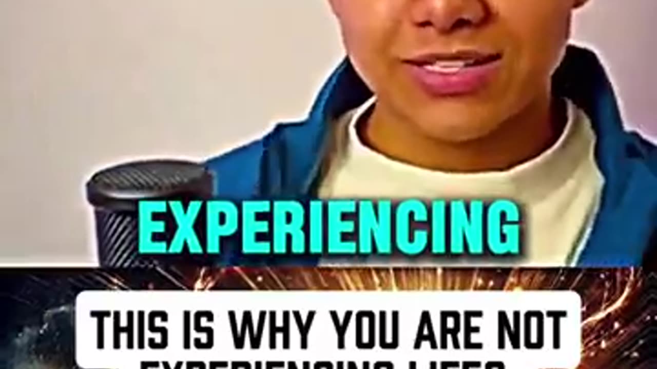 This is why You are not experiencing life