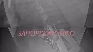 Insane Footage from Inside Stairwell of Building Hit by Russian Missile In Zap