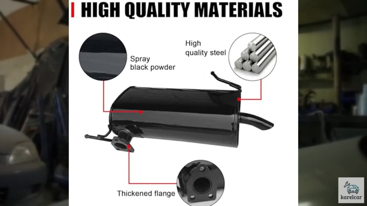 Rear Exhaust Muffler Compatible With Mitsubishi Outlander 2.4L Exhaust Muffler