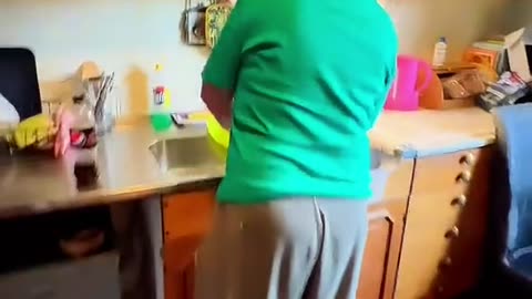 Funny grandma scare