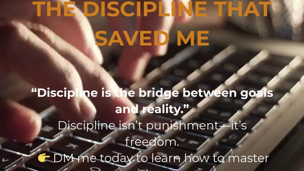 The Discipline That Saved Me